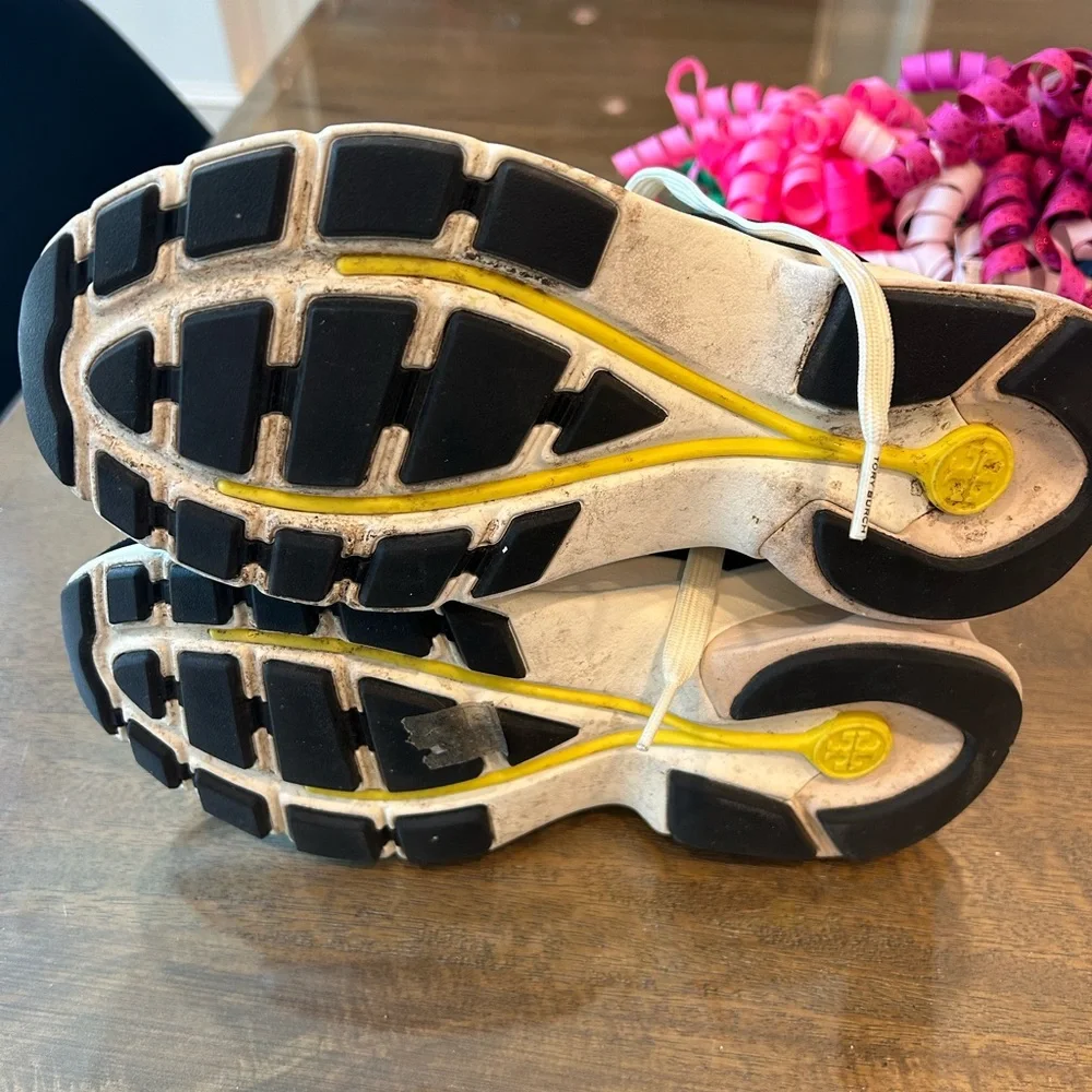 Tory Burch Black and Cream Good Luck Women’s Sneakers